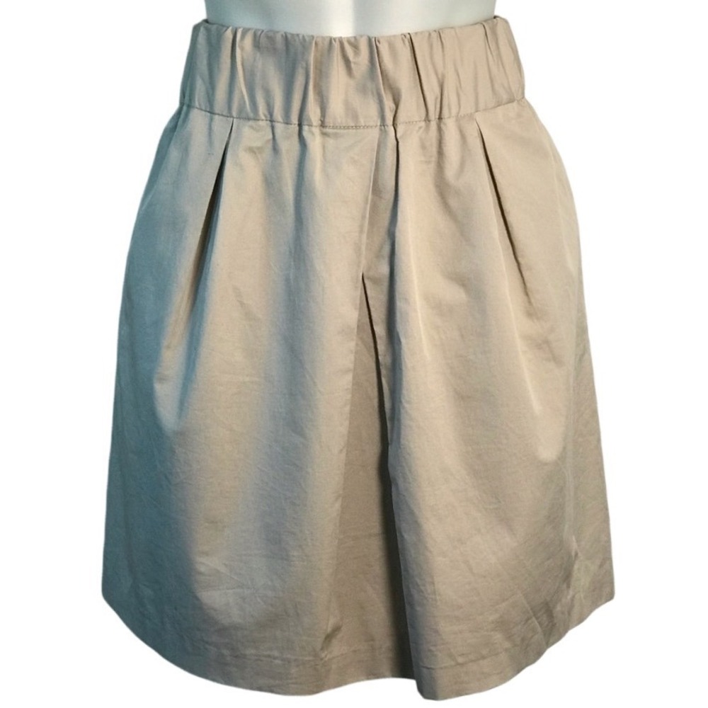 BANANA REPUBLIC TAN‎ ELASTIC WAIST SKIRT